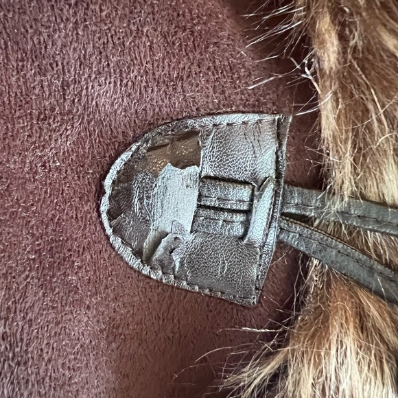 Johnson & Murphy Faux Fur Faux Suede Trimmed Women's Coat, size XL, see pics - Picture 11 of 15